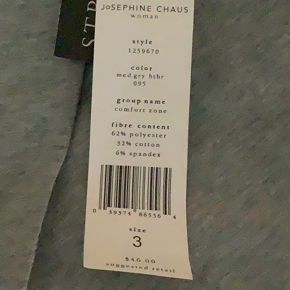 Josephine Chaus W grey stretchshirt sz3 - Picture 2 of 8